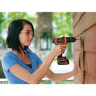 Black & Decker 12-Volt MAX Lithium-Ion 3/8 In. Cordless Drill Kit Image 3